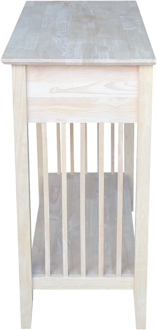 Mission Styled Server and Console Table, Unfinished