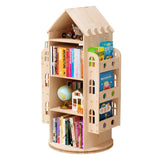 Rotating Bookshelf, 360 Display Floor Standing Bookcase Storage Rack Children's Bookshelf,