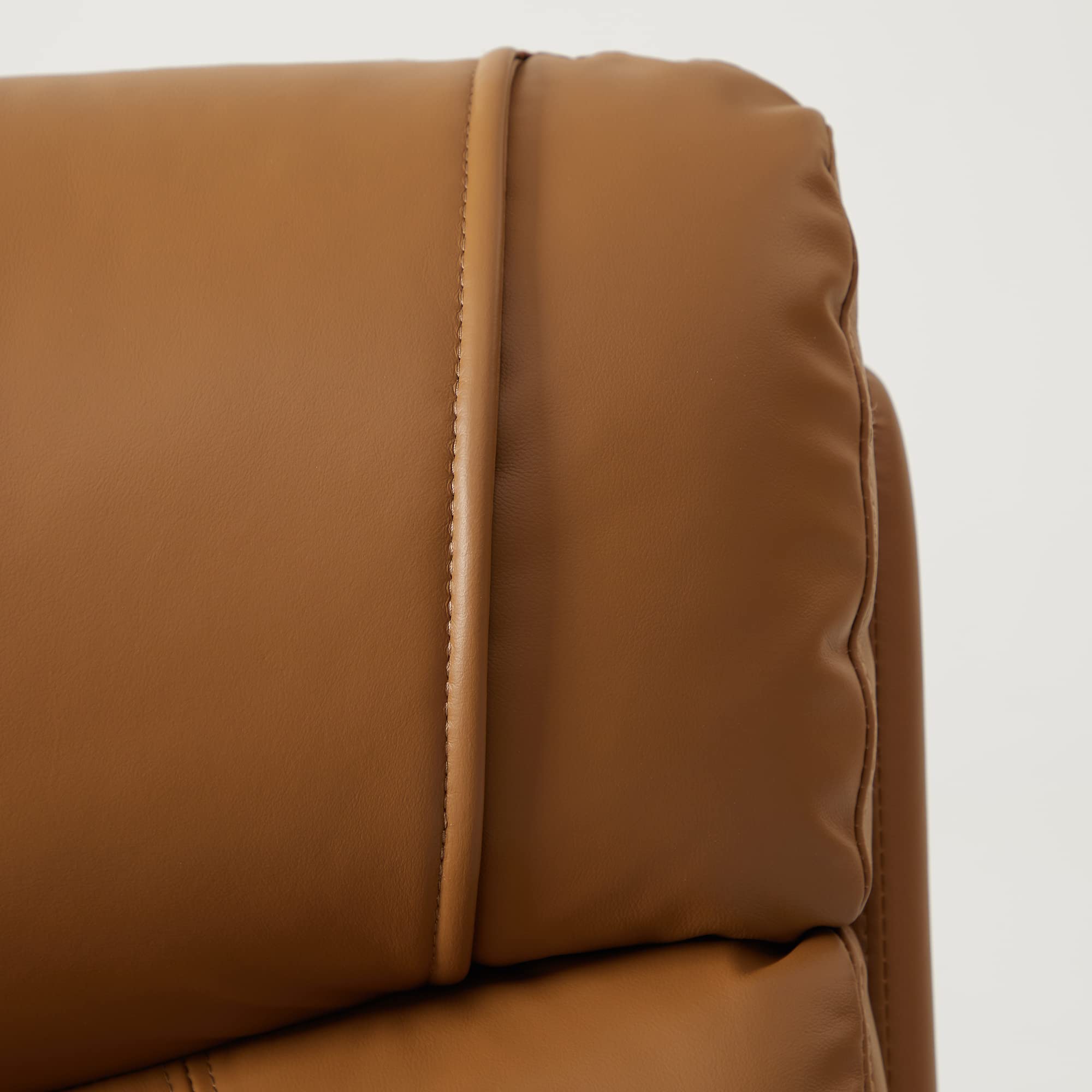 LuxeRise Dual Motor Power Lift Recliner – Genuine Leather, Yellow Brown