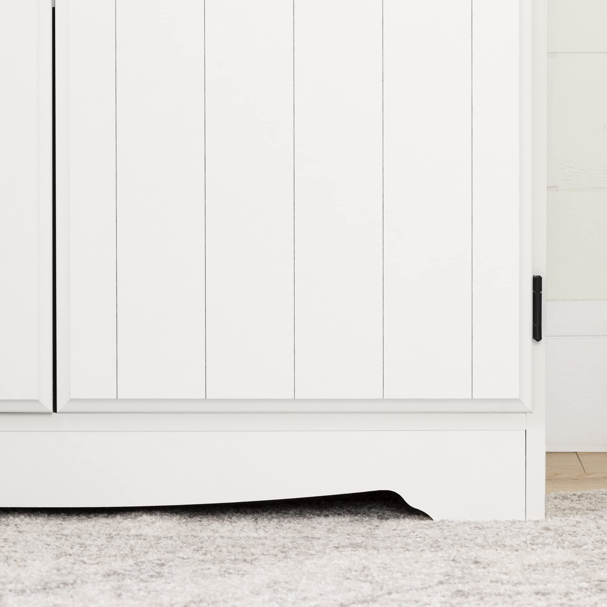 Farnel 4-Door Storage Cabinet-Pure White, Tall