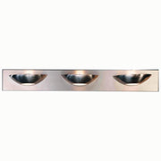 25653-BS Halogen Vanity Fixture with Satin Etched Glass, Brushed Steel Finish, 1-Pack