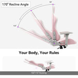 Gaming Chair with 4D Armrests - 155° Reclining High Back Ergonomic Office Chair