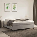 Bed Frame Light Gray 72"X83.9" California King Velvet 3121159