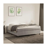 Bed Frame Light Gray 72"X83.9" California King Velvet 3121159