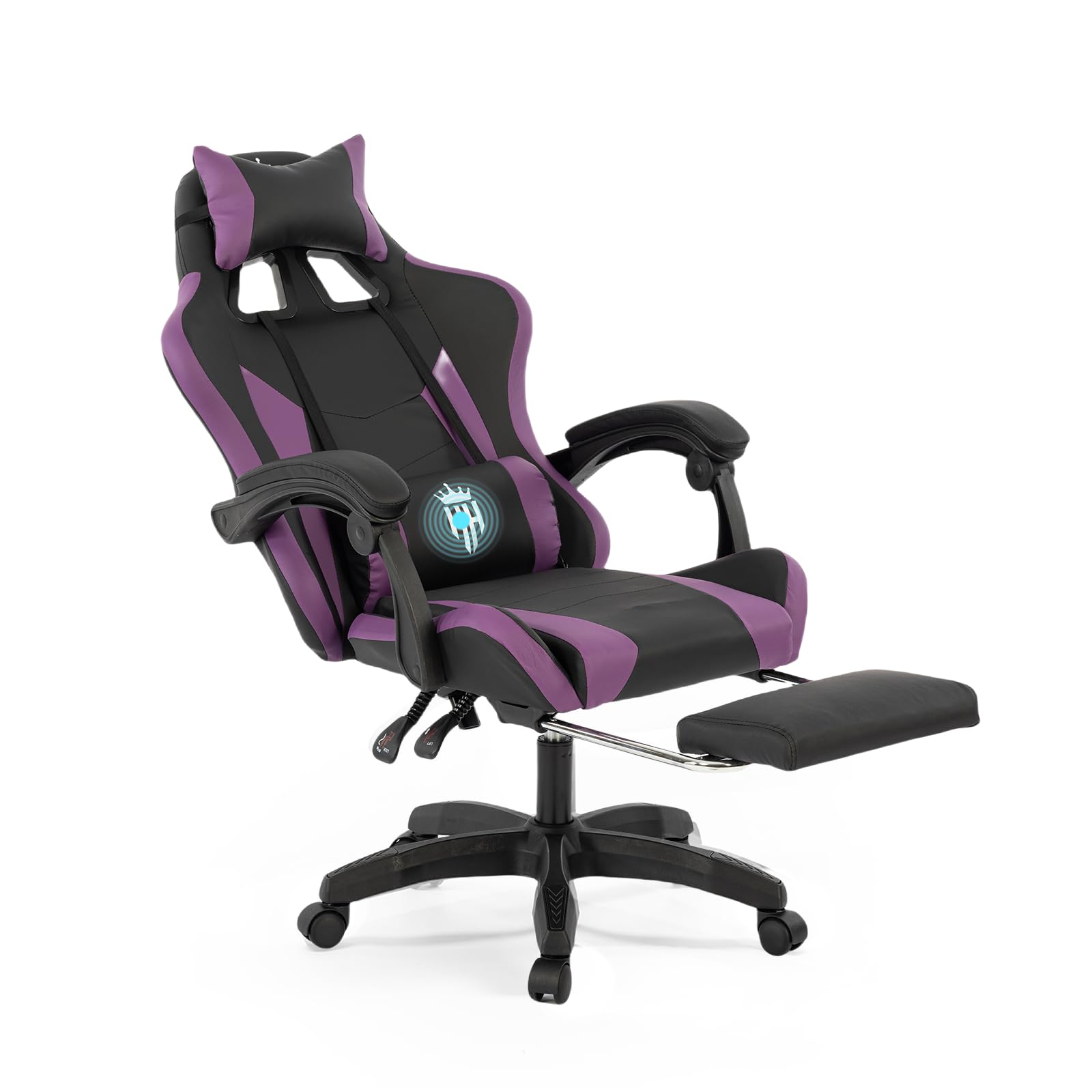 Ergonomic Gaming Chair with Footrest - Reclining Big and Tall Office Chair