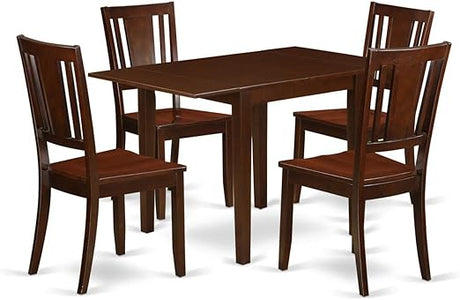 NDDU3-MAH-LC Norden 3 Piece Dinette Set for Small Spaces Contains a Rectangle Table