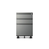 3-Drawer Mobile File Cabinets Rolling ，Vertical Metal Filing Cabinet