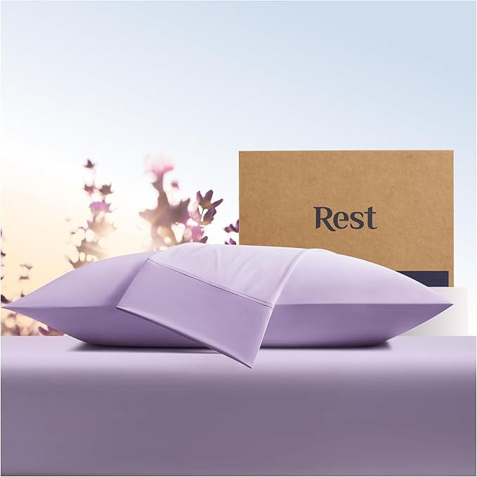 Cooling Pillow Cases Standard - 2 Pillowcase for Sensitive Skin