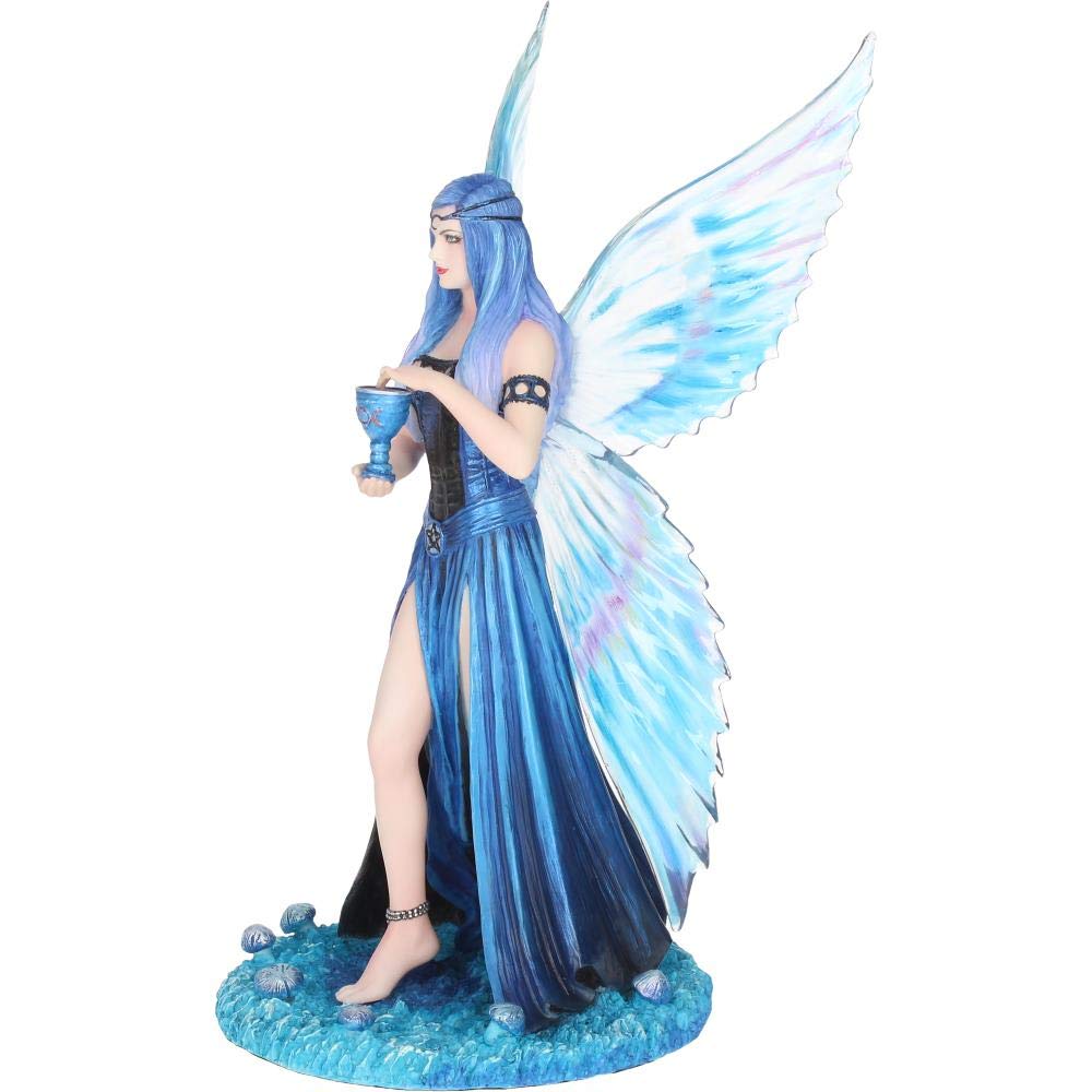 Now Anne Stokes Enchantment Fairy Figurine, Blue, 26cm Blue