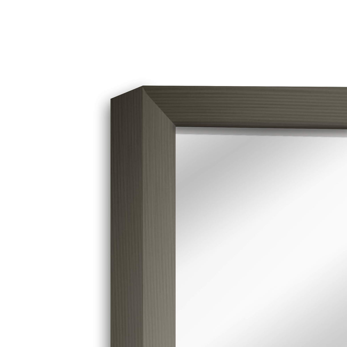 "Beckett Rectangular Grey Framed Mirror, 11"" x 14""" (MI-100_gr_11x14)