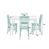 4 Person Modern Farmhouse Wood Small Dining Table Dining Room Kitchen Table Set 4