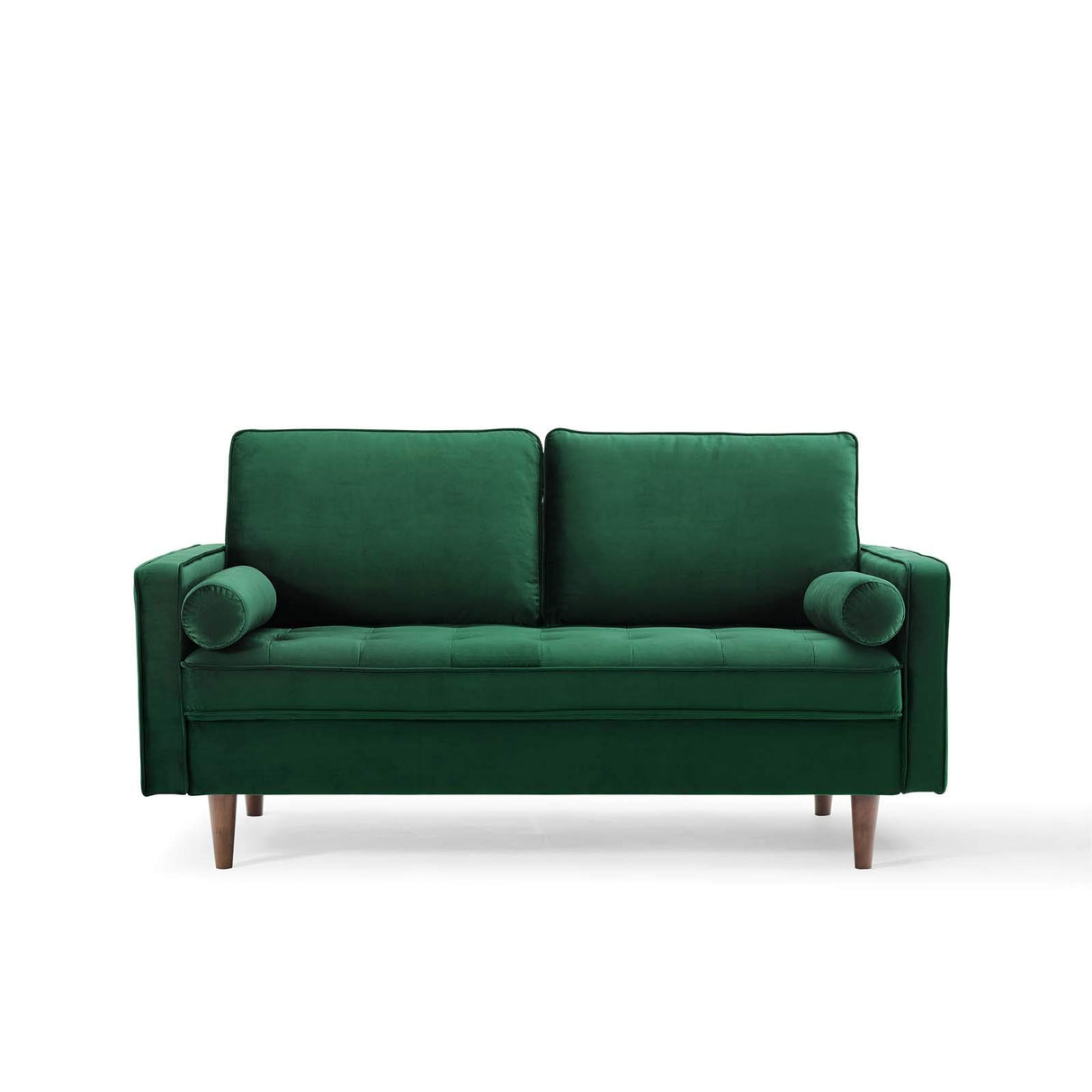 Valour Performance Velvet Loveseat, Green Valour Performance Velvet Loveseat