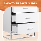 Wood Dresser for Bedroom with 4 Drawers, Nightstand, Chest of Drawers,