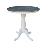 Concepts Chairs Dining Table Set, White/Heather Gray