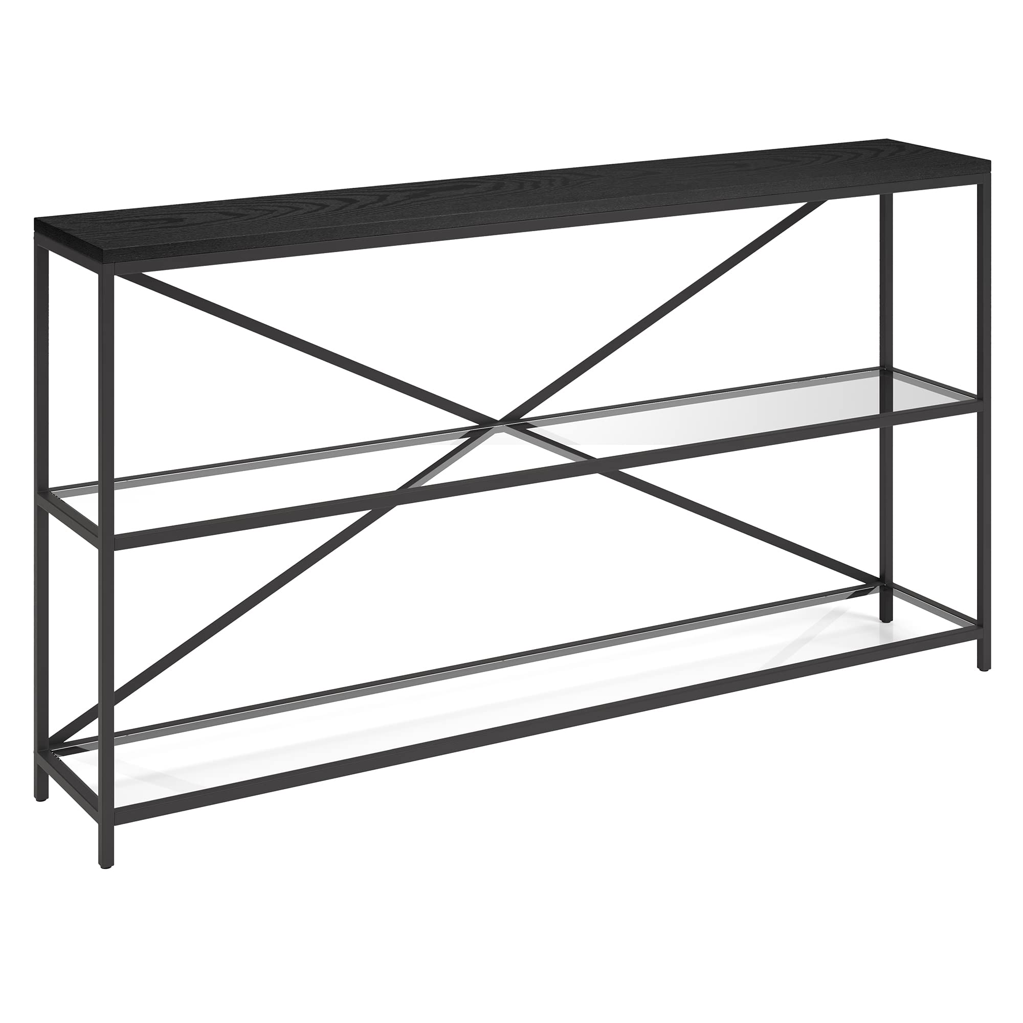 Fionn Console Table, 55" Wide, Black