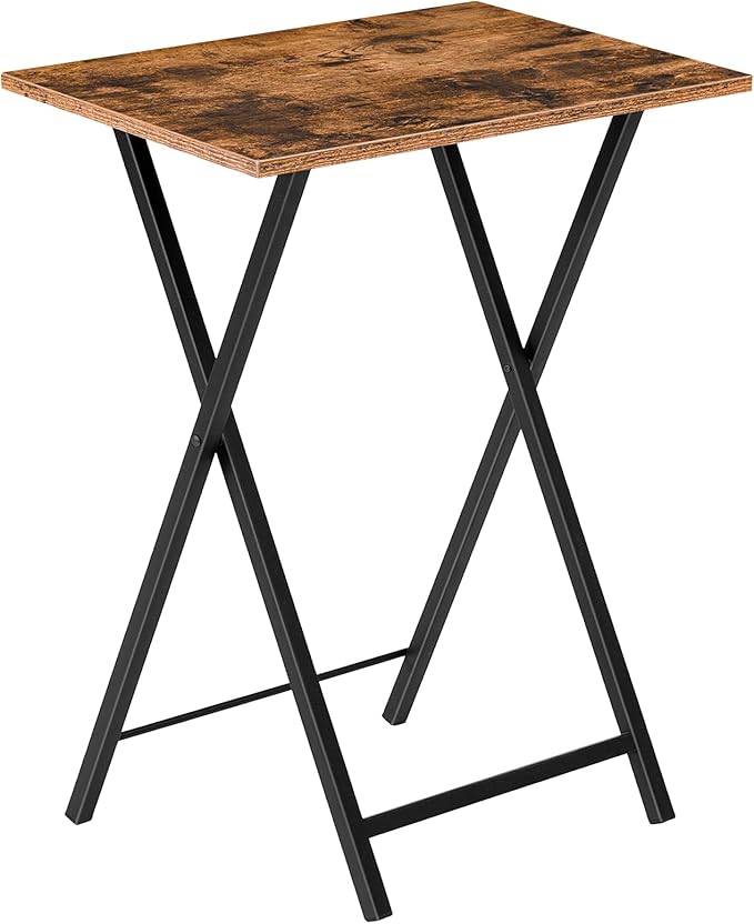 StoneCraft Duo – Marble Folding TV Tray Table Set (2-Pack)