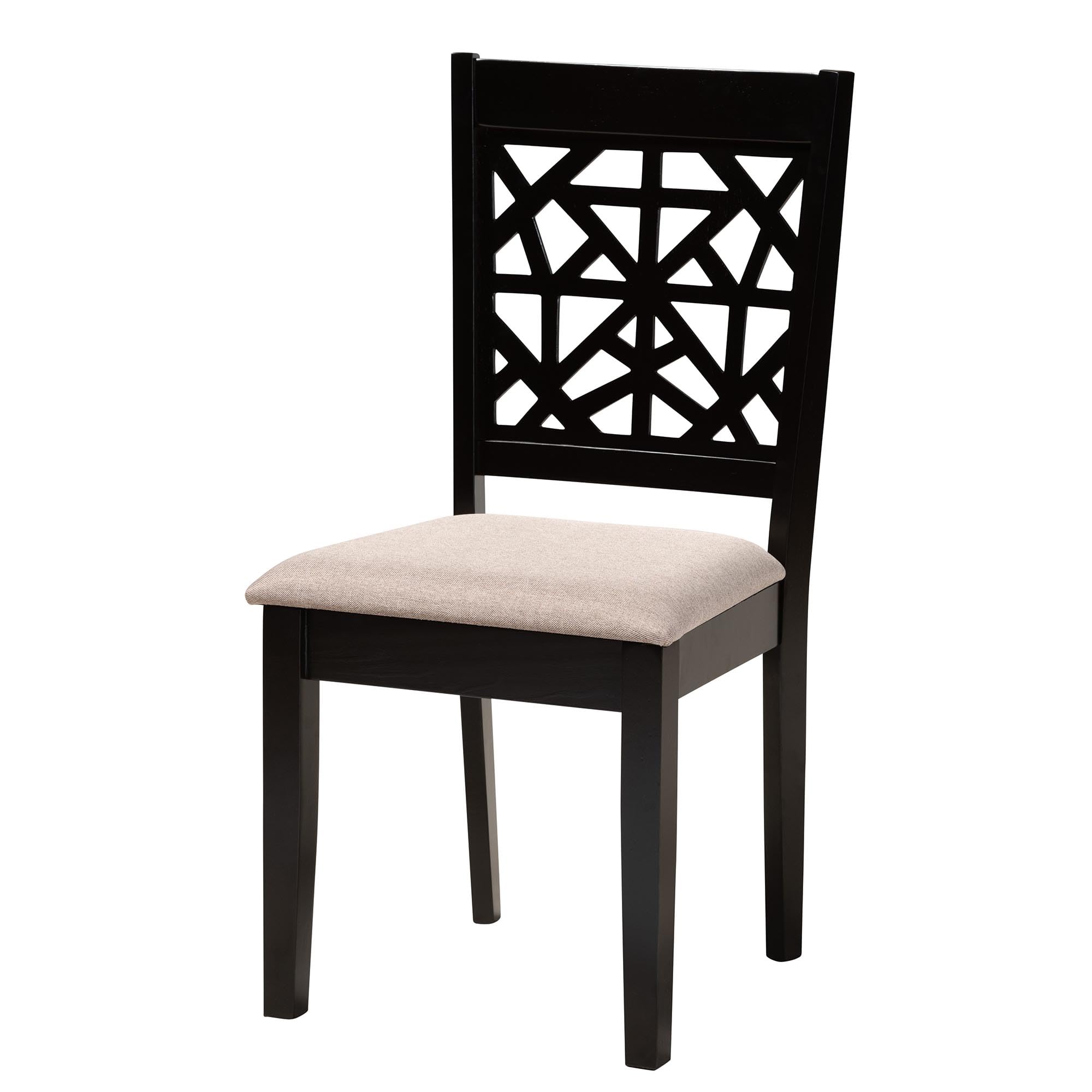 Jamie Dining Set, 5-Piece, Beige/Dark Brown