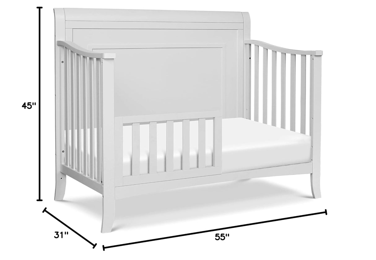 Anders 4-in-1 Convertible Crib in Cloud Grey, Greenguard Gold Certified