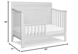 Anders 4-in-1 Convertible Crib in Cloud Grey, Greenguard Gold Certified