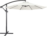 10FT Patio Offset Umbrella - Cantilever Hanging Outdoor Umbrellas w/UV Protection