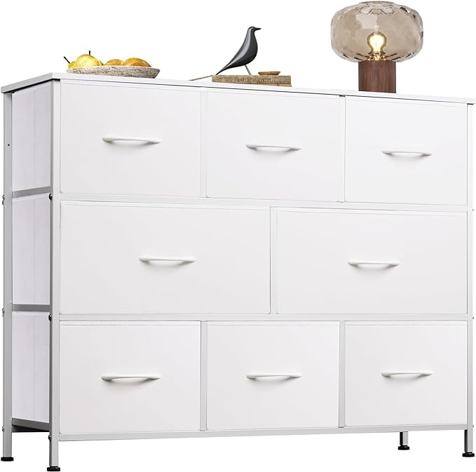8 Drawer Dresser for Bedroom, Fabric Dresser with Large Storage Drawer Unit for Entryway