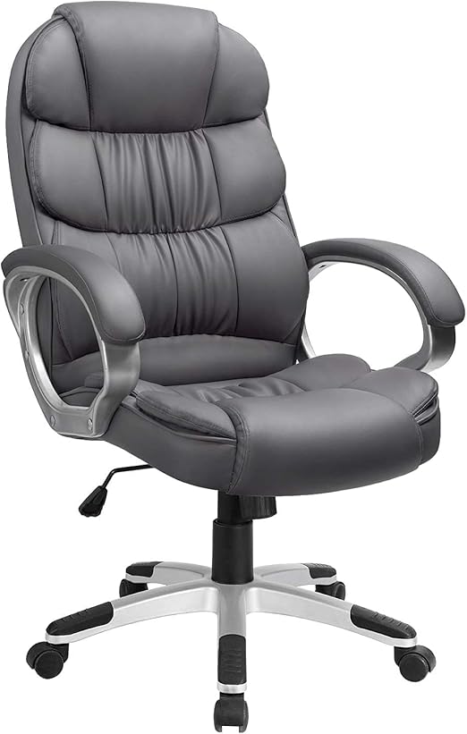 Leather High Back Office Chair Ergonomic Executive Office Chair