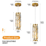 Pendant Lights Modern Gold Light Mini Crystal Chandelier Lighting for Kitchen Island