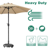 DZ4733 MS Patio Umbrella Base Heavy Duty with Wheels Square Market Stand