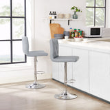 Adjustable Bar Stools with Back, Bar Height Stools