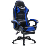 Gaming Chair with Footrest, PU Leather Video Game Chairs for Adults