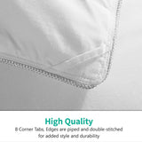 Luxurious King Size Feathers Down Comforter, Ultra-Soft Pima Cotton