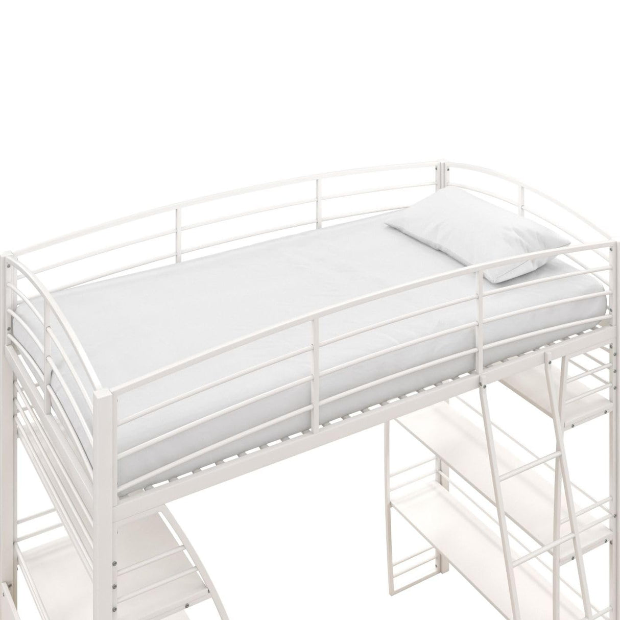 Studio Twin Loft Bed, White