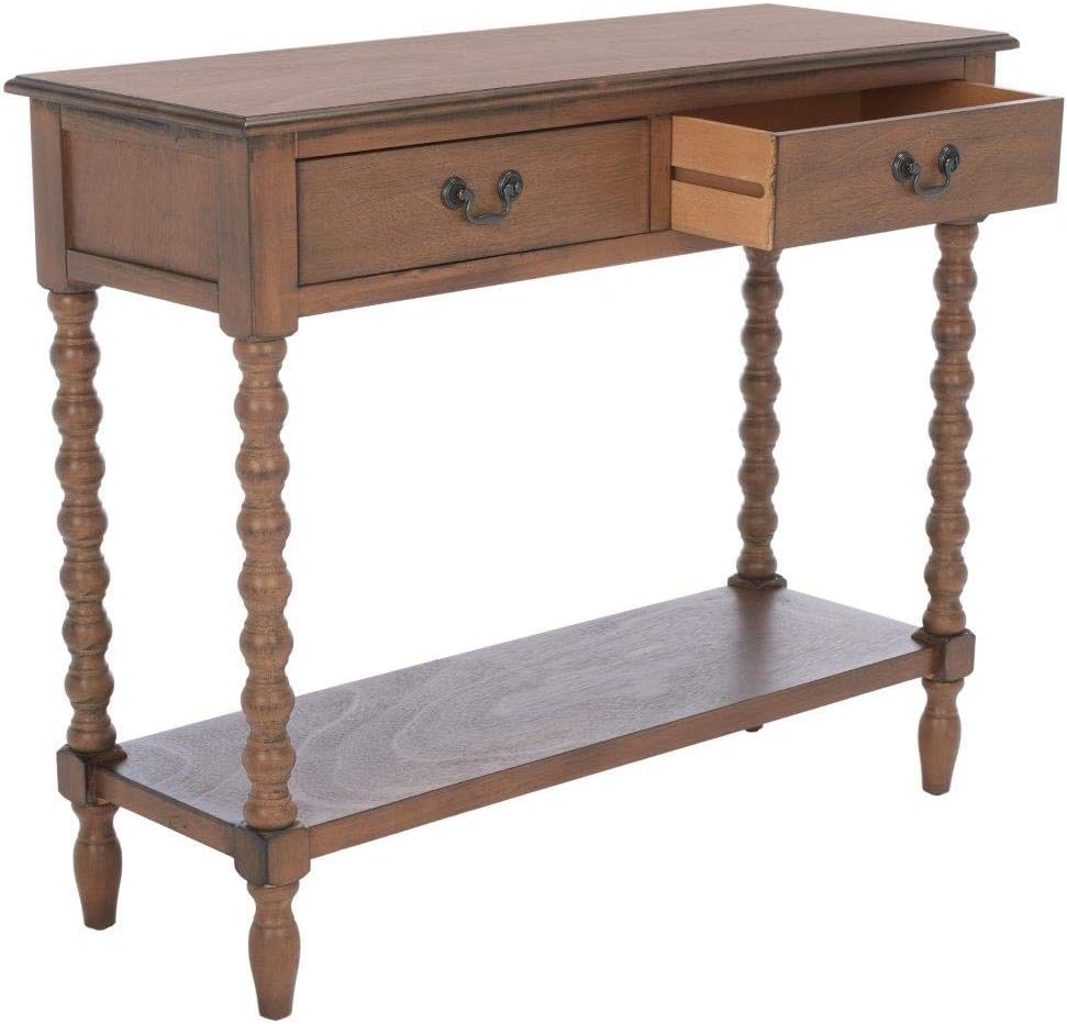 Home Collection Athena Brown 2-Drawer Console Table, 0