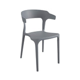 Poolside Collection, Felix Stacking Dining Chairs, Indoor/Outdoor, 4-Pack, Charcoal