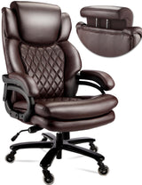 400lbs Big and Tall Office Chair Wide Spring Seat Executive Office Chair