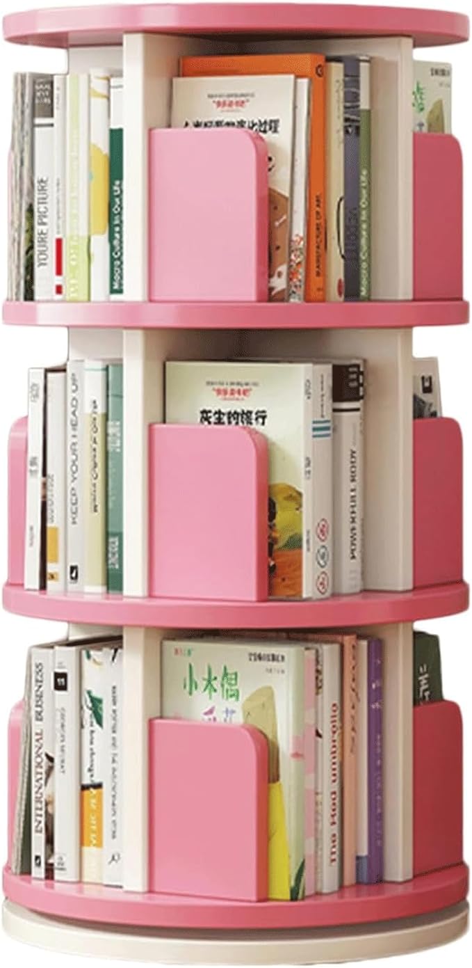 Bookshelves Wooden 3-Tier Display Rack Floor Standing Book Shelf Nordic Standing Bookcase