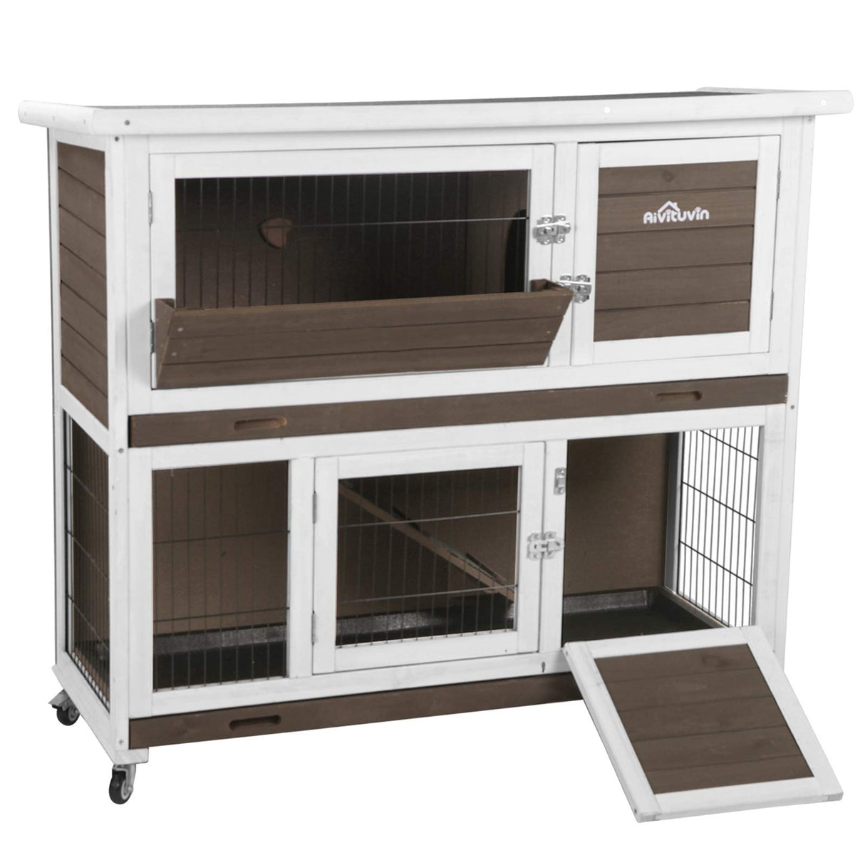 Rabbit Hutch Bunny Cage Indoor Outdoor Guinea Pig Cage