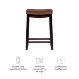 Cognac Backless Counter Stool