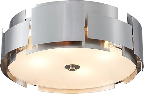 Gold Semi Flush Mount Ceiling Light, Industrial Vintage Close to Ceilinges for