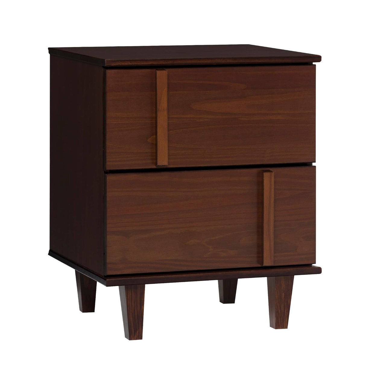 Sprague Contemporary Detailed Drawer Solid Wood Nightstand