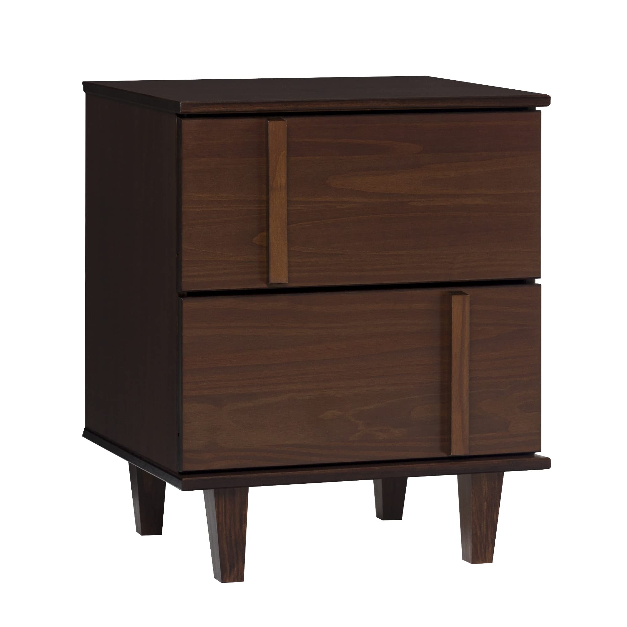 Sprague Contemporary Detailed Drawer Solid Wood Nightstand
