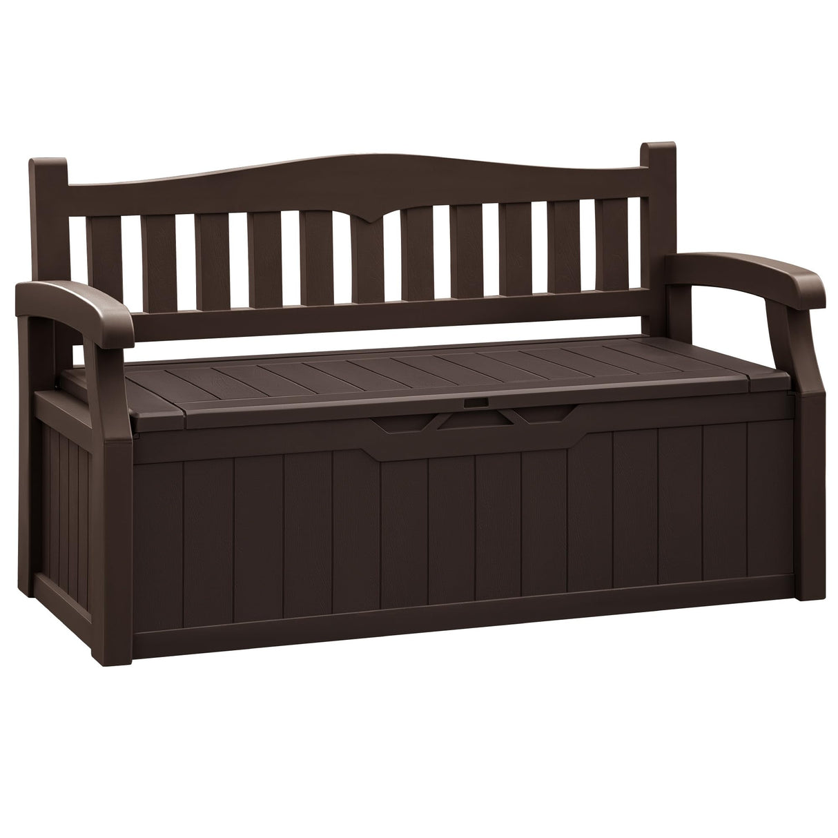 80 Gallon Storage Bench Outdoor Indoor, Durable All-Weather Seating with Hidden Storage