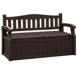 80 Gallon Storage Bench Outdoor Indoor, Durable All-Weather Seating with Hidden Storage