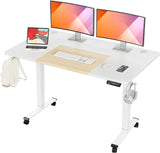 55x28 Inches Electric Height Adjustable Standing Desk, Sit Stand Desk with Memory Controller