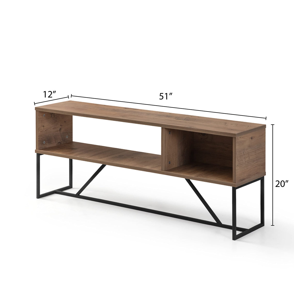 Sloan Media Console, Modern and Minimalist TV Stand for TVs up to 55"