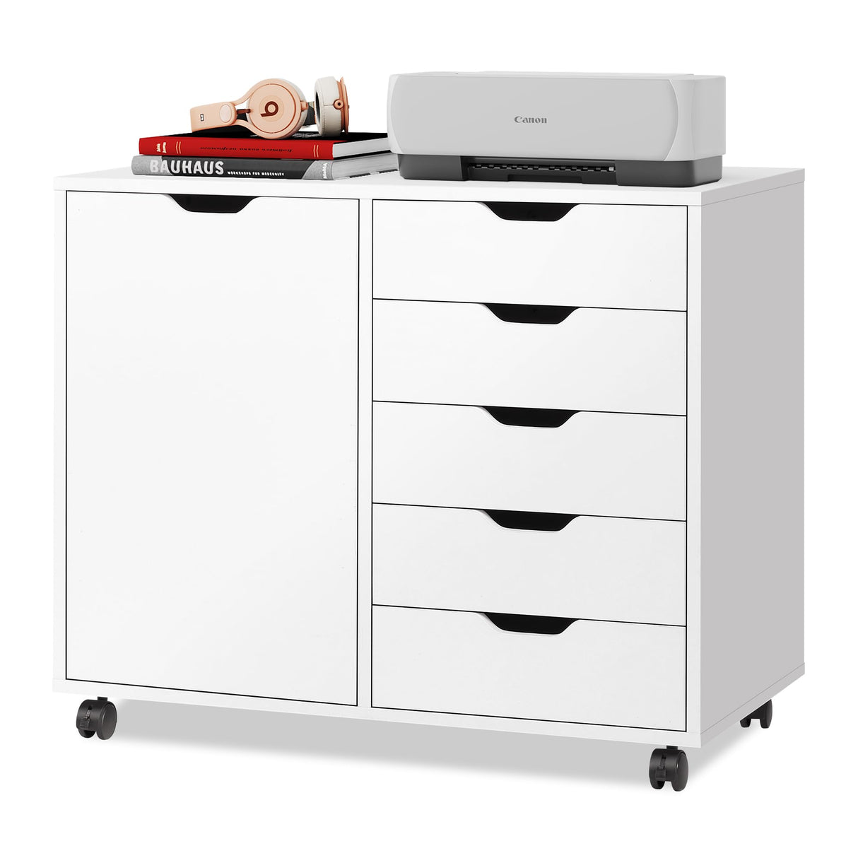 Lazio File Cabinet with Lock - Filing Cabinet for Home and Office