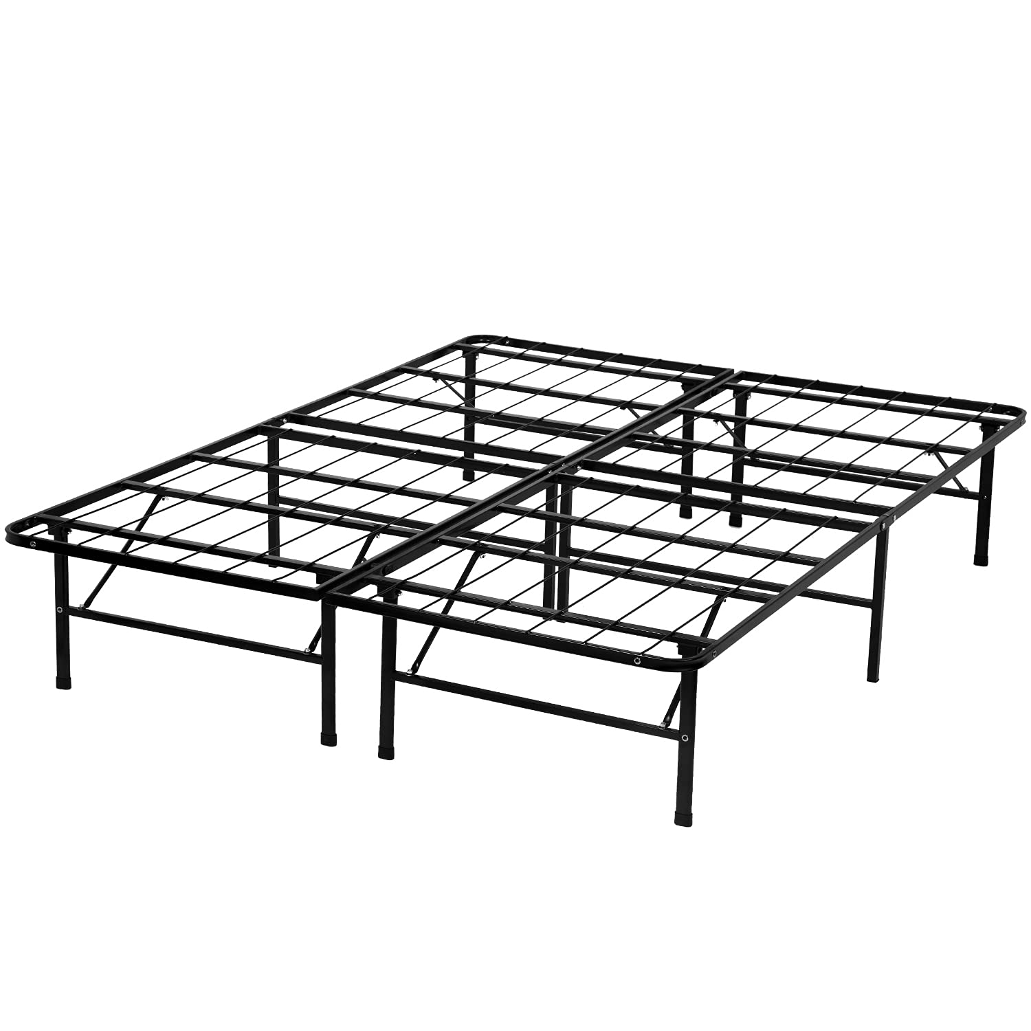 14" Metal Platform Bed Frame with Tool-Free Assembly,No Box Spring Needed