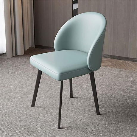 Contemporary Dining Chair Set Armless Chair with Metal Legs Modern Low Back Chairs Dining Side Chair for Dining Room Kitchen Living Room Bedroom