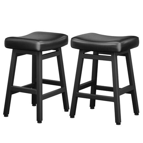 Counter Height Bar Stools Set of 2, 24 Inch Barstools for Kitchen Counter, Kitchen Stools