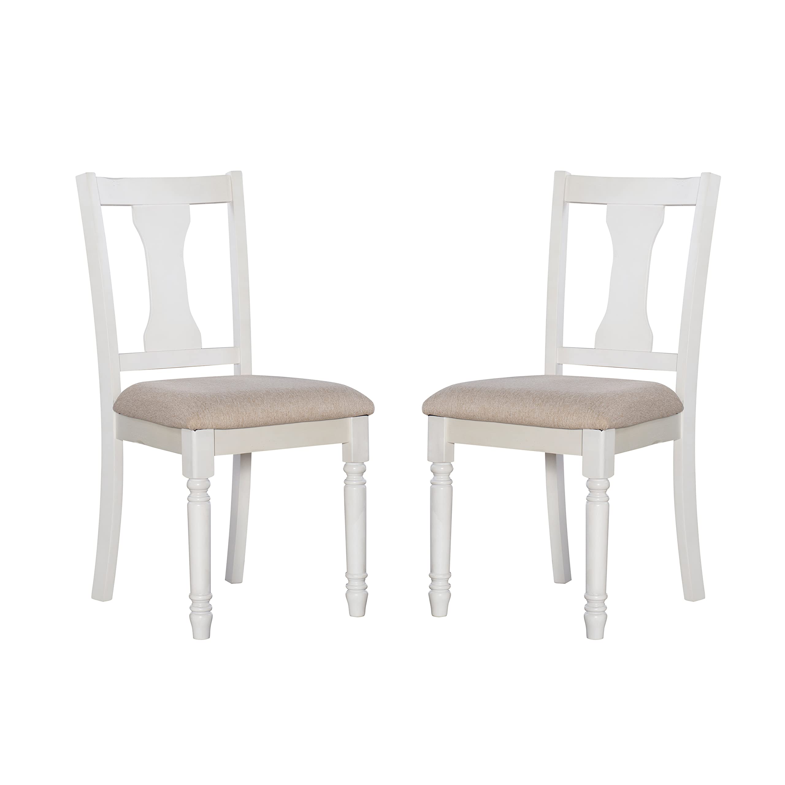 Six Piece Set, White & Honey Brown